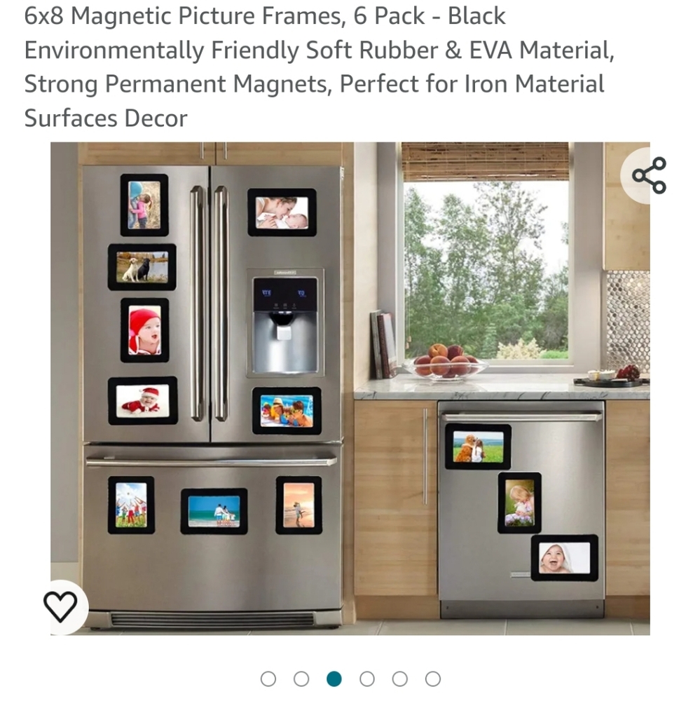 6×8 magnetic picture frames total of 6 new never used